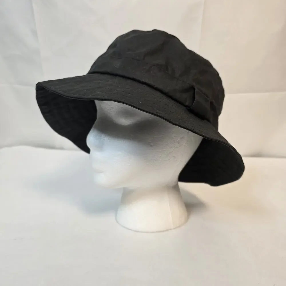 Antartex Waxed Cotton Bucket Hat Dark Gray Size M Scotland Rain Scotland Vintage